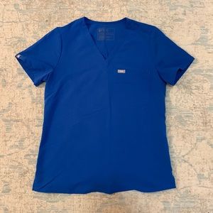 Royal Blue FIGS Catarina Scrub Top